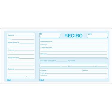 Imagem de Recibo Comercial Com Canhoto - 50 Folhas - Pacote com 20 unidades - Ti