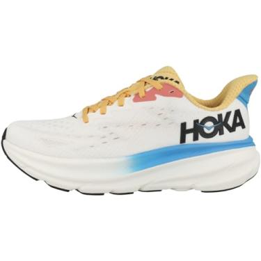 Imagem de HOKA Tênis feminino Clifton 9 Textile, Blanc De Blanc Dia de Natação, 40