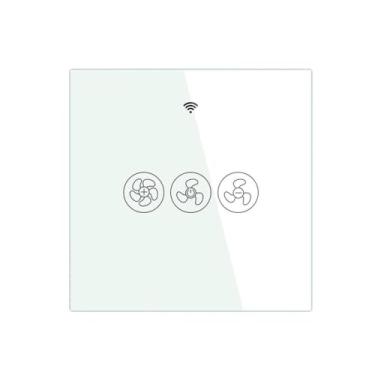 Imagem de Interruptor de ventilador de teto inteligente WiFi Smart Life/Tuya App controle remoto sem fio 2/3 vias funciona com Alexa e interruptor de ventilador de óculos