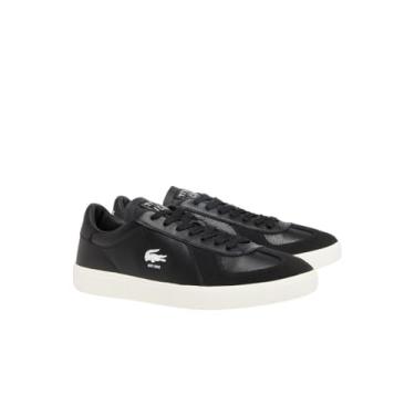 Imagem de Lacoste Tênis masculino Baseshot Pro, Preto e branco, 40