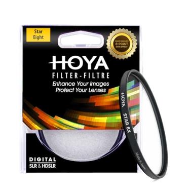 Imagem de Hoya Filtro estrela de câmera rosqueada Star 8X – filtro de lente de 55 mm cria efeito de luz de 8 feixes – efeito cruzado de moldura fina e multi-revestido para câmeras DSLR e sem espelho