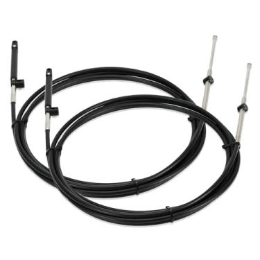 Imagem de FQRANBO Cabos de acelerador e câmbio de barco, cabo de controle remoto 600A Gen I adequado para motor de popa Mercury MerCruiser Marine Force, substitui CC17912 (16 pés)