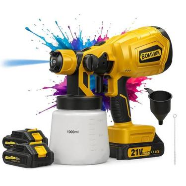 Imagem de Pistola De Pintura 2 Bateria 21v Elétrica Sem Fio Portátil bomvink pin