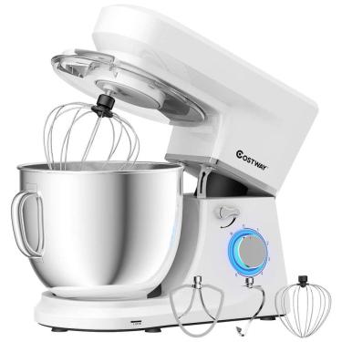 Imagem de Batedeira COSTWAY 6 Velocidades 7 Litros 660W Branco