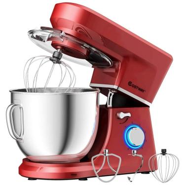 Imagem de Batedeira 6 Velocidades 7L 660W, 110v, COSTWAY, Vermelho