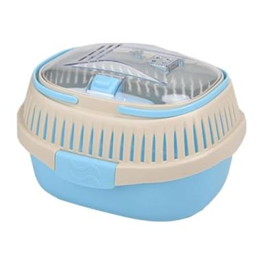 Imagem de Gaiola portátil para hamster habitat gaiola de papagaio com alça para porquinhos da índia, mini gaiolas e habitats de hamster gerbil