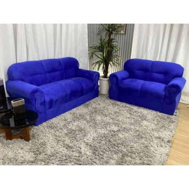 Imagem de Sofá 2 e 3 Lugares Azul 910 Viena