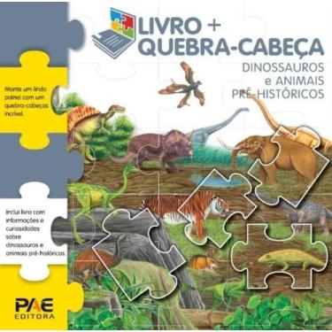 Imagem de Livro + Quebra-Cabeça Dinossauros E Animais Pré-Históricos - PAE EDITO