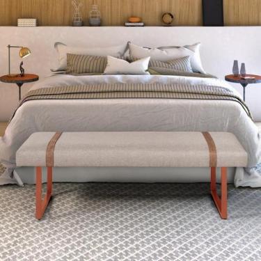 Imagem de Recamier Banco Puff Para Quarto 90 cm Solteiro Sala Cama Box Decorativ