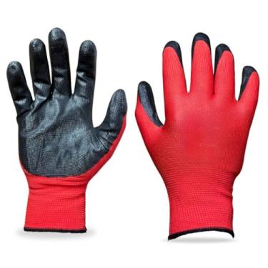 Imagem de 10 Luvas Nitrílicas Multiuso Textura Antiderrapante(24 Pares,Vermelho)