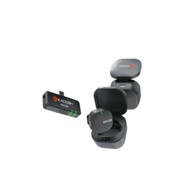 Imagem de Microfone de Lapela sem Fio Kadosh Duplo KVLOG2 BK Preto