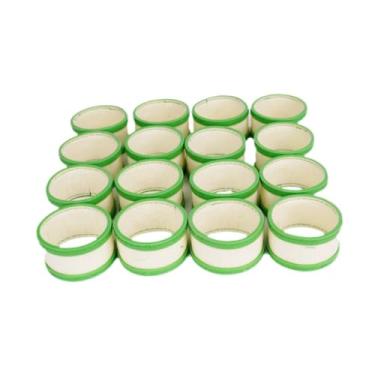 Imagem de Generic 16 peças de almofadas de feltro de lã para limpeza de bolas de bilhar, máquina de limpeza de bolas de bilhar, anel de lã, Verde