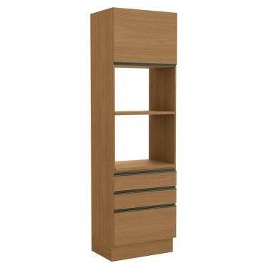 Imagem de Torre Quente 2 Fornos 240x70 cm 2P 3G MDP Maxxi G750 Canela Kappesberg