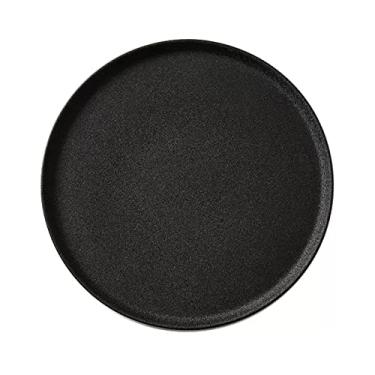 Imagem de Prato de serviço fosco prato de jantar redondo casa cozinha restaurante café prato de jantar prato de sobremesa prato de jantar prato de bife cerâmica pratos planos simples (cor: 005, tamanho: CH)
