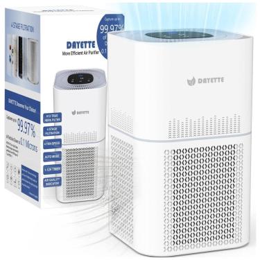Imagem de Purificador de Ar para Ambientes até 200m² com Filtro HEPA Ture H13, 4 Velocidades e Temporizador de 4H, 110V, DAYETTE AP301, Branco