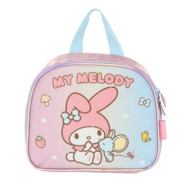 Imagem de Lancheira Térmica Escolar My Melody Lunch Bag Sanrio Luxcel, Rosa