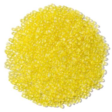 Imagem de Keedolla Aquarium Rocks Betta Cascalho de aquário de peixes, 396.9 g Mármores de vidro marinho fosco pedras preciosas para enchimento de vasos, artesanato DIY e decoração de casa - amarelo, 6-9 mm