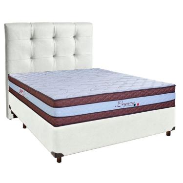 Imagem de Kit Cama Box + Cabeceira + Colchão Casal Molas Ensacadas - Legaccy - Paropas