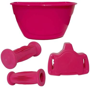 Imagem de Kit Cestinha Mais Para-Lamas Bicicletas Do aro 16 Nathor-Unissex