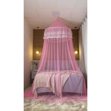 Imagem de Mosquiteiro Indiano de Teto Casal Gigante Box/Queen/King sem Abertura 