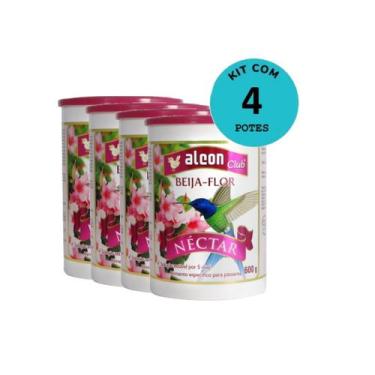 Imagem de Kit Ração Alcon Club Beija Flor Néctar 600g Com 4 unidades