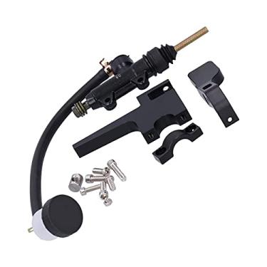 Imagem de 7/8in Motocicleta Embreagem Polegar Alavanca do Freio Traseiro Bomba Mestre Cilindro Lidar Com Kit Liga de Alumínio Universal Motocicleta