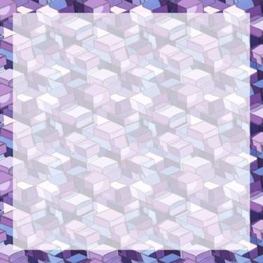 Imagem de Quadro Decorativo Purple Geometric Cubes Moderno para Sala Quarto Escritório 50x50cm