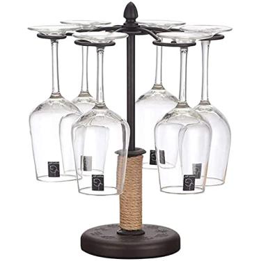 Imagem de Taça de vinho de metal, cabide de árvore, taças, suporte de taças, 13,8 x 25,5 x 34 cm, vida interessante