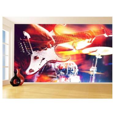 Imagem de Papel De Parede Musica Banda Show Instrumento 3,5M Mus115 - Você Decor