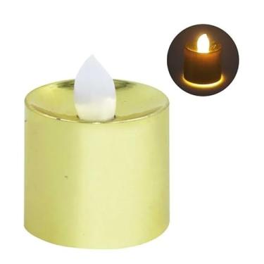 Imagem de 12 Velas LED Decorativas Sem Chama – Luz Quente Realista com Bateria Inclusa | Ideal para Casamentos, Dia dos Namorados, Mesa Romântica, Aniversários e Decoração Ambiente