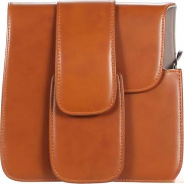 Imagem de Capa de Bolsa Câmera Couro para 8 8s 9 Ombro Simples com PU Fechamento Ímã e Botão Pressão Interior Acolchoado Antichoqu