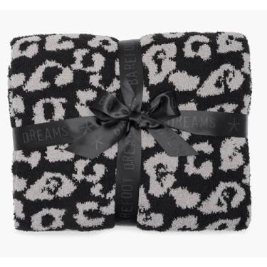 Imagem de Barefoot Dreams Cobertor de leopardo in The Wild CozyChic 114 x 152 cm (cinza pombo/preto)