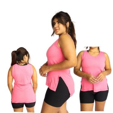 Imagem de Regata Feminina Sobre Legging Longa Tapa Bumbum Academia Fitness - swg