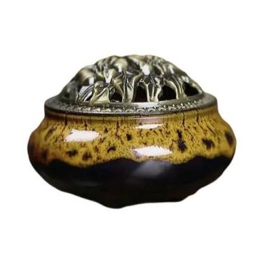 Imagem de Suporte De Incenso Aromático Espiral Criativo Em Madeira Decorativa Pa