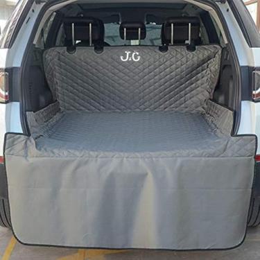 Imagem de Forro de carga para animais de estimação, capa de carga para cães, forro de porta-malas, protetor de assento para carros, capa de assento de carro resistente para caminhões SUV, antiderrapante impermeável universal, protetor de aba