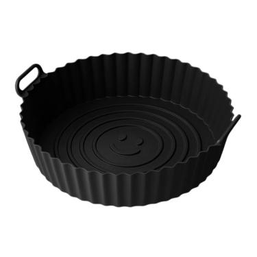 Imagem de Forma De Silicone Para Air Fryer 20 Cm Reutilizável Antiaderente Para Receitas Perfeitas Sem Sujeira