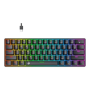 Imagem de Teclado Mecânico Gamer Rise Mode GM1 Black, RGB, Switch Outemu Brown - RM-TCM-GM1-BBRO-Unissex