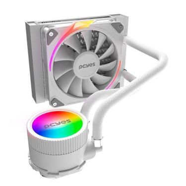 Imagem de Water Cooler PCYes Sangue Frio 3, ARGB, 120mm, AMD/Intel, Branco - ARGBSF3120WGBR-Unissex