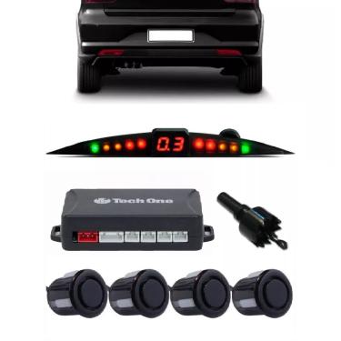Imagem de Sensor Estacionamento Ré Preto Com Visor Slim Vw Virtus18/23