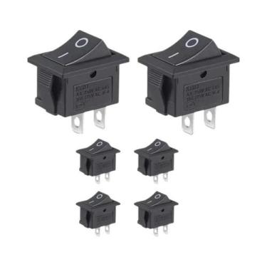 Imagem de Interruptor Gangorra SPST ON-OFF De 2 Pinos Em Formato De Barco 15x21m