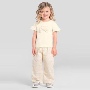 Imagem de Blusa infantil menina com laço xadrez Mundi-Feminino