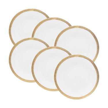 Imagem de Conjunto De 6 Pratos Para Sobremesa De Porcelana 19Cm Paddy Wolff