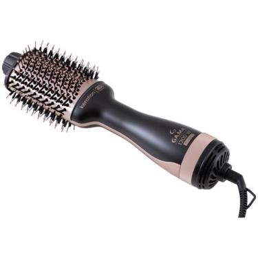 Imagem de Escova Secadora Stylish Keration Brush 3D Bivolt - GA.MA Italy, Preto 