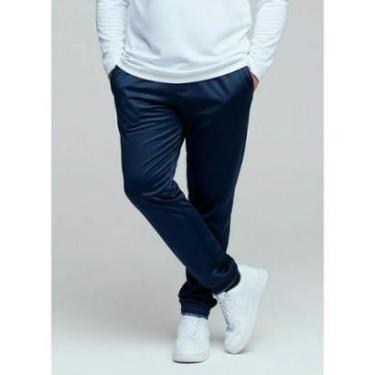 Imagem de Calça Jogger Plus Size Slim Helanca Academia Esporte Treino - G1 - Preto - Liso-Masculino