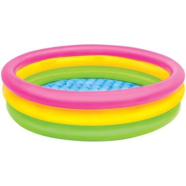 Imagem de Piscina Inflável Infantil Pôr do Sol - 131 Litros - 114x25 cm - Intex