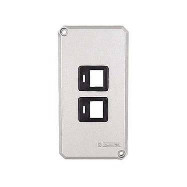 Imagem de Tampa para Postos RJ45 Tampa 2 Alumínio 1'' Linha Condulete Proteção e Organização Prata Tramontina