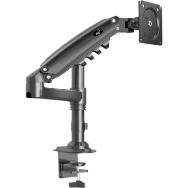 Imagem de Suporte para Monitor FH80N Articulado Torre para Telas 22" a 35" com Pistão a Gás e Ajuste de Altura Preto ELG