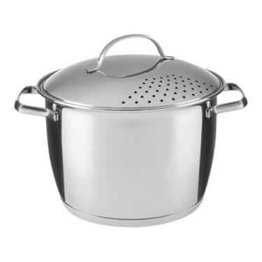Imagem de Espagueteira Inox Tramontina Allegra 20cm 4,40L Fundo Triplo