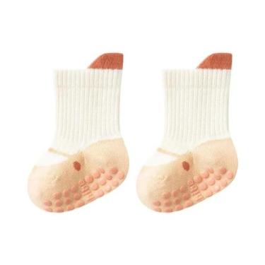Imagem de Meias Antiderrapantes Macias Para Bebês 0-5 Anos Meninos E Meninas Pri