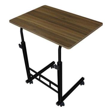 Imagem de Mesa Mutiuso Mesinha Notebook Com Altura Regulavel e Rodinhas Tablet C